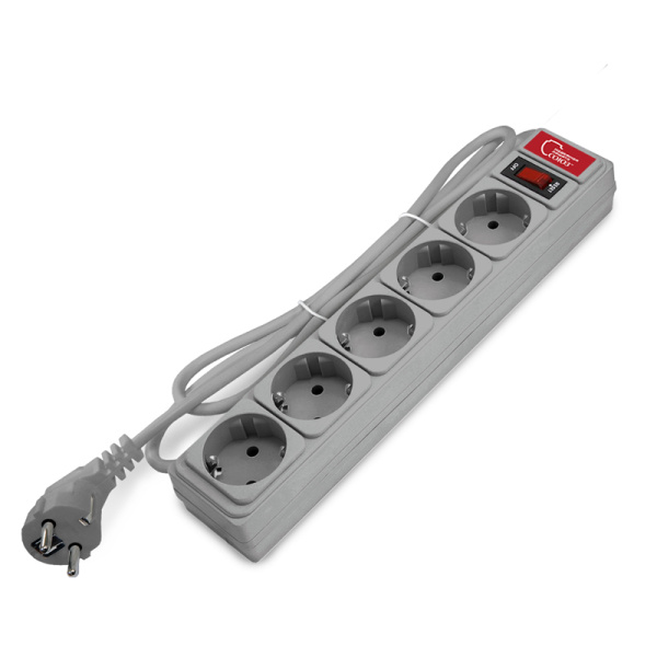 СОЮЗ Сетевой фильтр ПВС 3*0,75 1,8м серый премиум упаковка 1341.