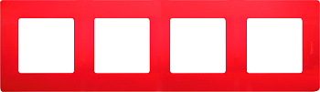 Legrand Etika Красная Рамка 4-ая 672534