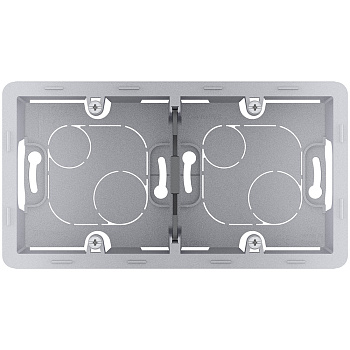 Legrand INSPIRIA Алюминий Коробка накладного монтажа - 2 поста 673992