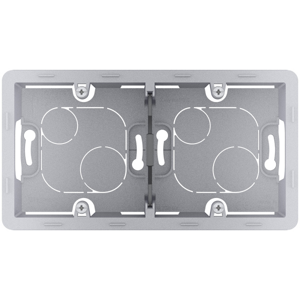 Legrand INSPIRIA Алюминий Коробка накладного монтажа - 2 поста 673992