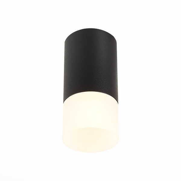 ST Luce ST100.412.01 Светильник потолочный Черный GU10 1*50W IP20 D64xH131 220V Без ламп