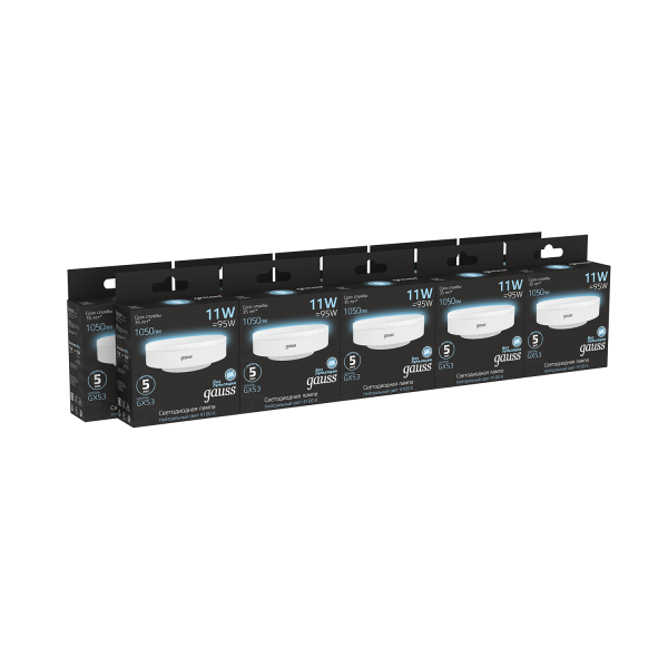 Купить Gauss Лампа GX53 11W 1050lm 4100K LED 108008211