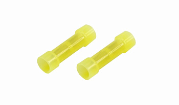 СОЕДИНИТЕЛЬНАЯ ГИЛЬЗА изолированная L-27.3мм нейлон 4-6мм² (ГСИ(н) 6.0 / ГСИ-н 4,0-6,0) желтый Rexant 08-0732