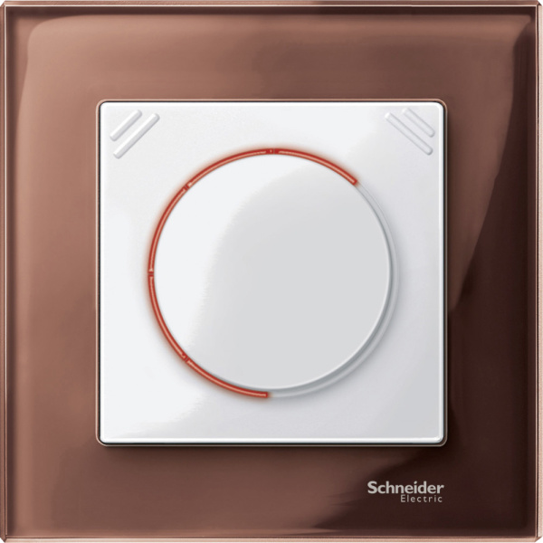 SE Merten SM Бел глянец Накладка светорегулятора поворотно-нажимного многофункц. с подсветкой , мех 577099 MTN567819