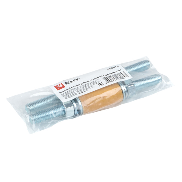 Купить EKF PROxima Втулочный изолятор Д=40 мм со шпилькой и крепежом (2 шт)