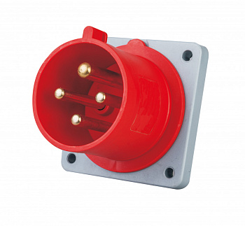 Dekraft Вилка для скрытой проводки 3Р+РЕ 16А 380В IP44 ВЩ-103