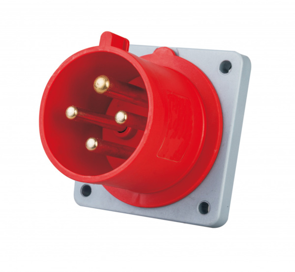 Dekraft Вилка для скрытой проводки 3Р+РЕ 16А 380В IP44 ВЩ-103