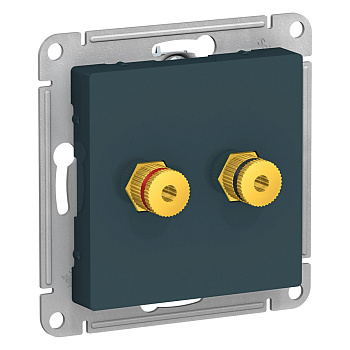 Systeme Electric AtlasDesign Изумруд Аудиорозетка двухместная