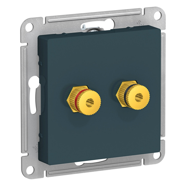 Systeme Electric AtlasDesign Изумруд Аудиорозетка двухместная