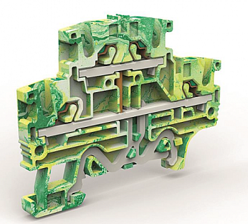 DKC Двухуровневая клемма заземления на 2,5 кв.мм