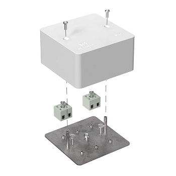 Промрукав Коробка огнестойкая для кабель-канала 40-0460-FR2.5-4 Е15-Е120 85х85х45