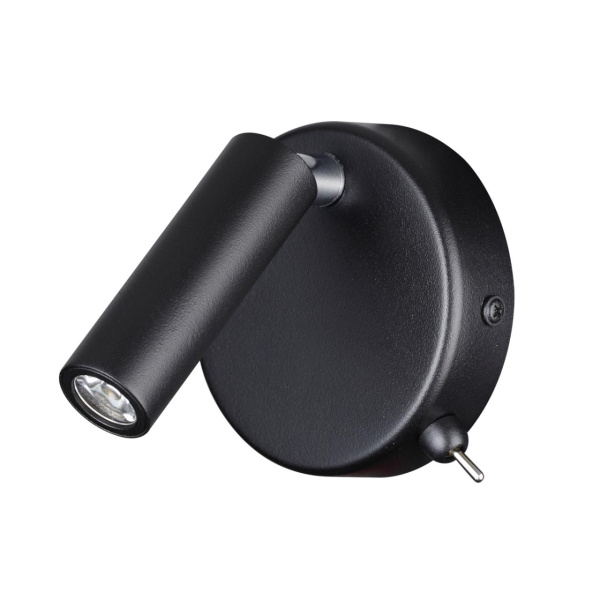 Lumion 5220/3WL LEDIO LN22 016 черный Бра с выкл. LED 3W 3000K 330Лм 220V CHASE