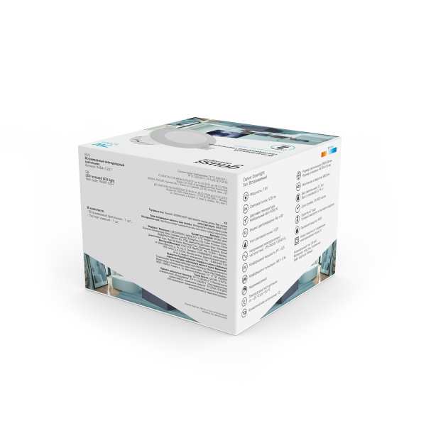 Купить Gauss Светильник Кругл. Белый, 7W,90х90х56, Ø65мм, 520 Lm LED 4000K 946411207