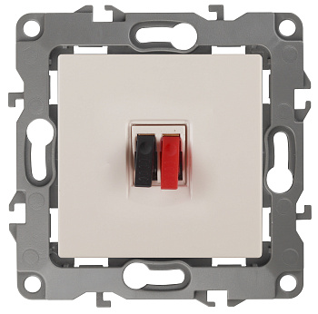 ЭРА 12-3111-02 Слоновая кость Розетка аудио, IP20, 12