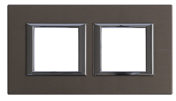 BT Axolute Бронза Рамка 2+2 мод прямоугольная горизонтальная HA4802M2HBR