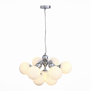 ST LUCE SL549.103.09 Люстра подвесная  Хром/Белый E27 9*60W