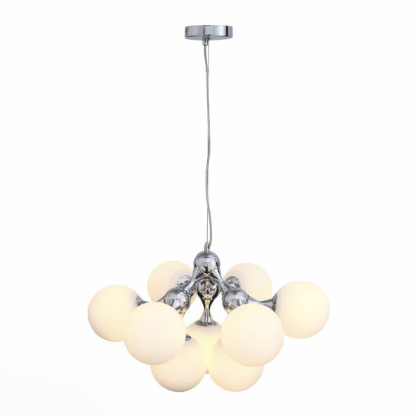 ST LUCE SL549.103.09 Люстра подвесная  Хром/Белый E27 9*60W