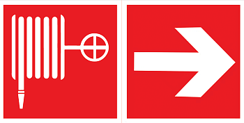 Varton пиктограмма "ПОЖАРНЫЙ КРАН / СТРЕЛКА" 400х200мм для аварийно-эвакуационного светильника Vault V5-EM03-60.013.045