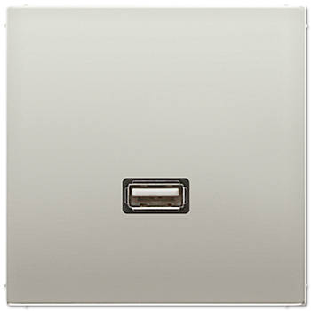 JUNG Мультимедиа разъём, нержавеющая сталь MAES1122