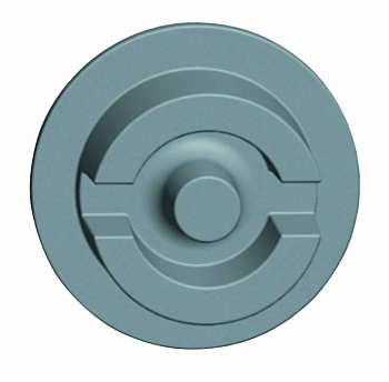 SE Sarel Накладка плоская + дв. бороздка 6мм NSYSFLOCKDB5