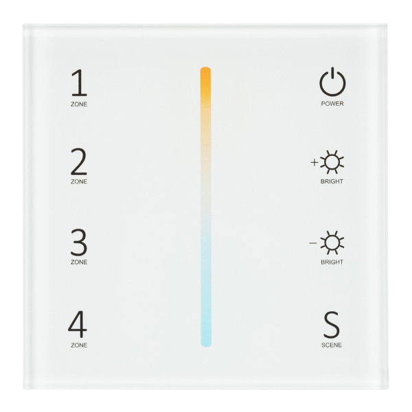 Купить Arlight Панель Sens SMART-P38-MIX White (230V, 4 зоны, 2.4G) (IP20 Пластик, 5 лет) 027118