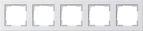 Gira E2 Белый матовый Рамка 5-ая 021522