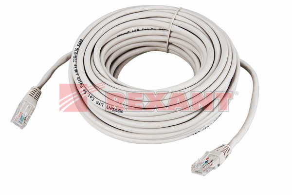 Купить Патч-корд UTP 5e кат. литой 15М СЕРЫЙ Rexant 18-1010