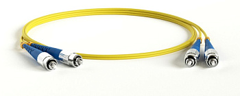 Hyperline FC-D3-9-FC/UR-FC/UR-H-20M-PVC-YL Патч-корд волоконно-оптический (шнур) SM 9/125 (OS2), FC/UPC-FC/UPC, 3.0 мм, duplex, PVC, 20 м 388539