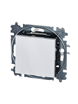 ABB EPJ Levit белый / дымчатый чёрный Переключатель 1-клавишный 2CHH590645A6062