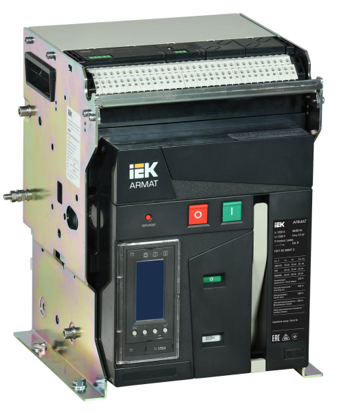 IEK ARMAT Автоматический выключатель воздушный стационарного исполнения 3P A 55кА 1250А TY с акс.