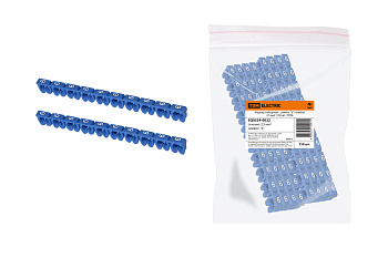 TDM Маркер наборный - символ "6" голубой 2,5 мм2 (150 шт.) SQ0534-0022