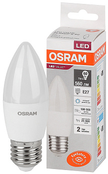 Osram LVCLB60 7SW/865 230V E27 10X1 4058075579507