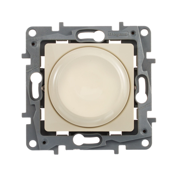 Купить Legrand Etika Слоновая кость Светорегулятор поворотный, 300Вт, без нейтрали 672319
