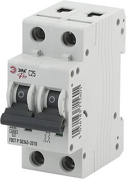 ЭРА NO-901-54 Pro Автоматический выключатель ВА47-63 2P 25А кривая C