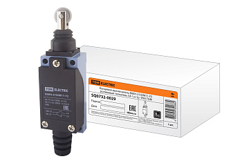 TDM Концевой выключатель ВККН-2102М11-У2 роликовый толкатель 5А 1з+1р  IP65 SQ0732-0029