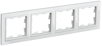 IEK BRITE BASE Белый Рамка 4-м РУ-4-БрБ