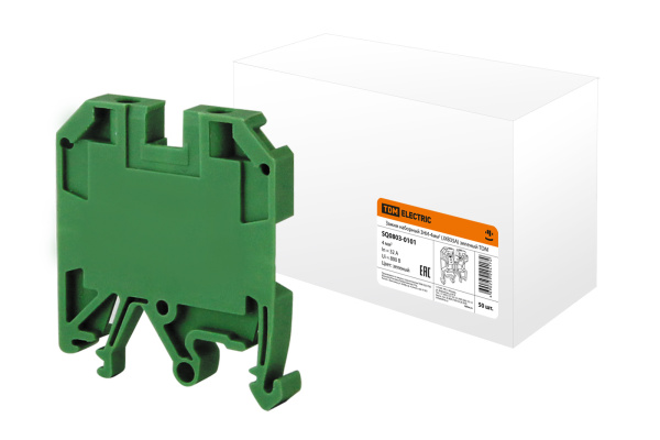 TDM Зажим наборный ЗНИ-4мм2 (JXB35А) зеленый SQ0803-0101