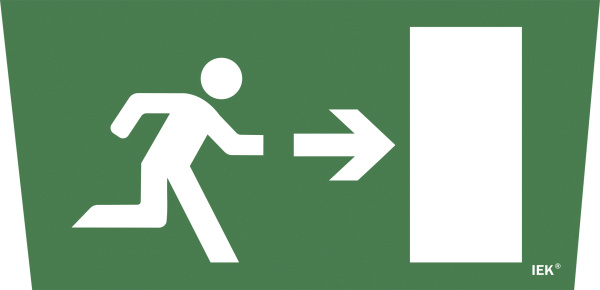 IEK Самоклеющая этик. "Выход/стрелка направо" ССА 5043 IEK