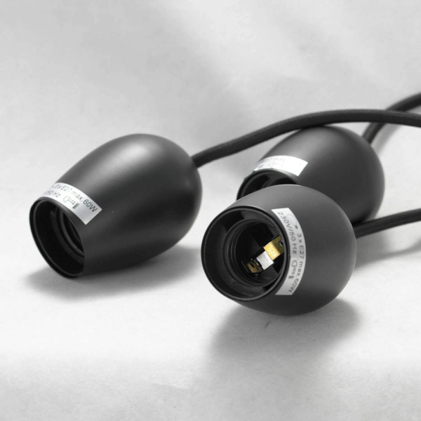 Купить Lussole LGO Металл Черный /  Без плафона Подвес E27 40W LSP-8121