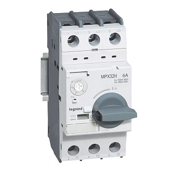 Legrand MPX3 Автоматический выключатель для защиты электродвигателей T32H 6A 100kA 417328