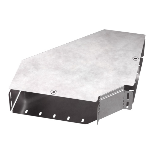 Промрукав Угол горизонтальный 90 градусов с крышкой Стандарт 300х100 PR16.0422