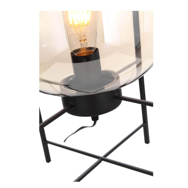 Купить ST Luce SL1050.505.01 Настольная лампа Черный/Коньячный E27 1*40W