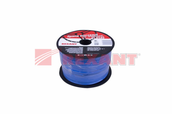 Купить Провод ПГВА 1 х 2.50мм², 100м, СИНИЙ Rexant 01-6545