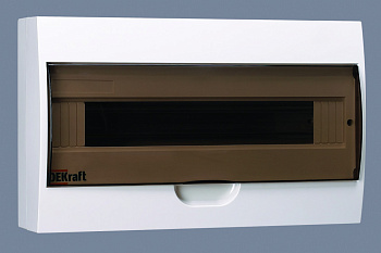 Dekraft Корпус пластиковый навесной 18 мод. IP41 ЩРН-П-18