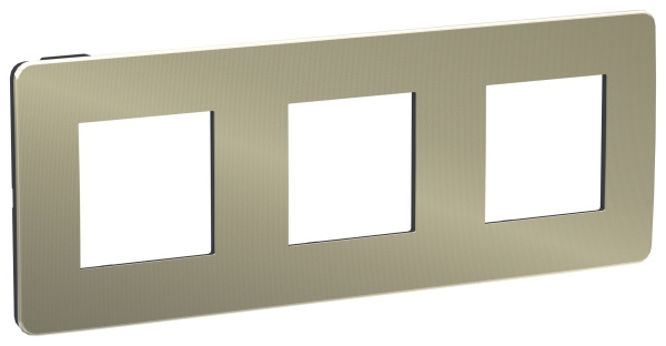 Купить SE Unica Studio Бронза/Антрацит Рамка 3-ная NU280652