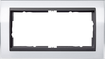 Gira Event Clear Белый/Антрацит Рамка 2-ая без перегородки 1002728