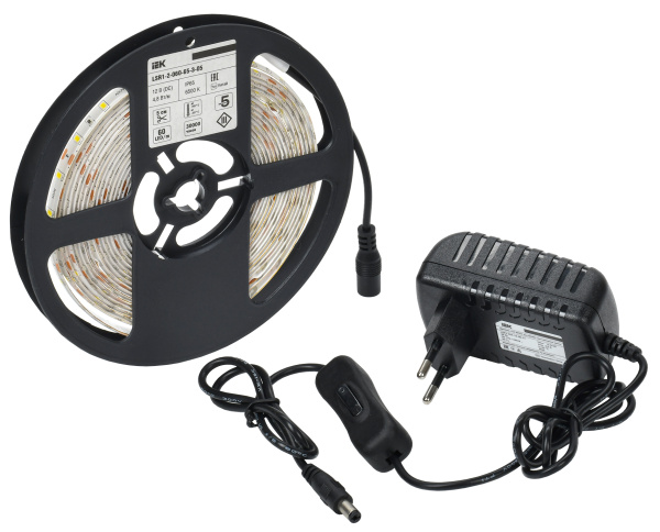 IEK Комплект DIY (2835W60-4,8-IP65-12В 5м + др. + выкл.)