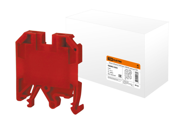 TDM Зажим наборный ЗНИ-6мм2 (JXB50А) красный SQ0803-0303