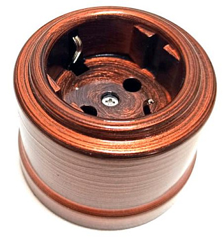 BIRONI Лизетта Пластик Медный Век Розетка с/з B1-101-16