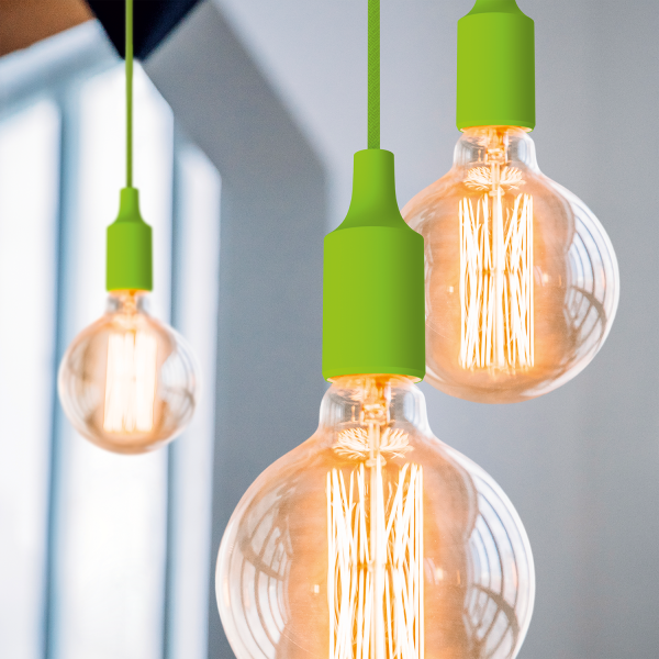 Купить Gauss Светильник подвесной Decor PL015 зеленый E27, 1 м, 1/40